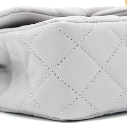 Chanel Pearl Crush Mini Rectangular Lambskin Grey Brushed (Microchip)
