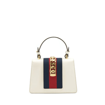 Gucci Mini Top Handle Sylvie Bag White