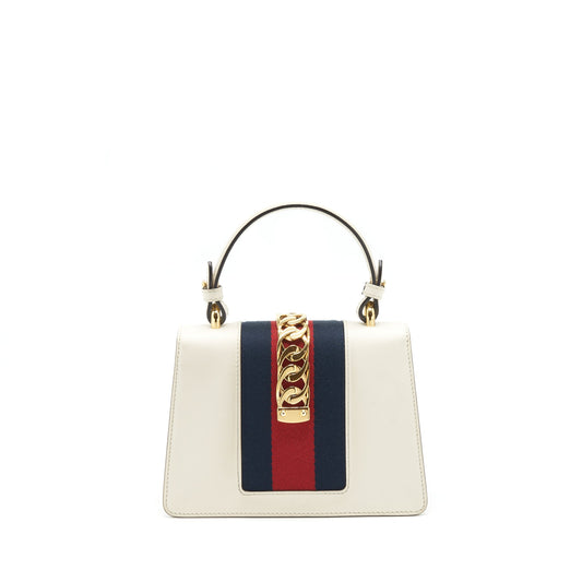 Gucci Mini Top Handle Sylvie Bag White