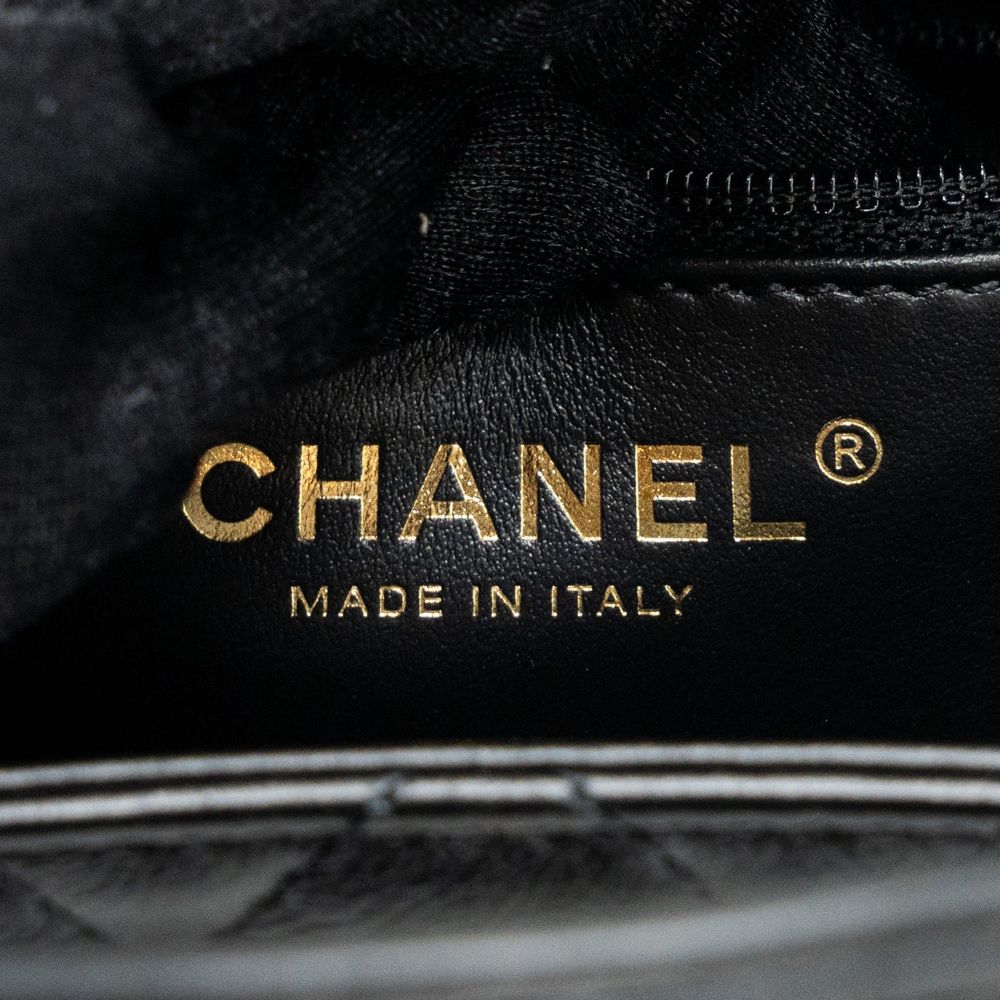 Chanel 23k Mini Shopping Bag Calfskin Black Brushed (Microchip)