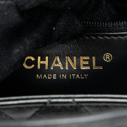 Chanel 23k Mini Shopping Bag Calfskin Black Brushed (Microchip)