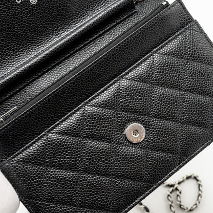 Chanel Classic Wallet On Chain Caviar Black  (Microchip)