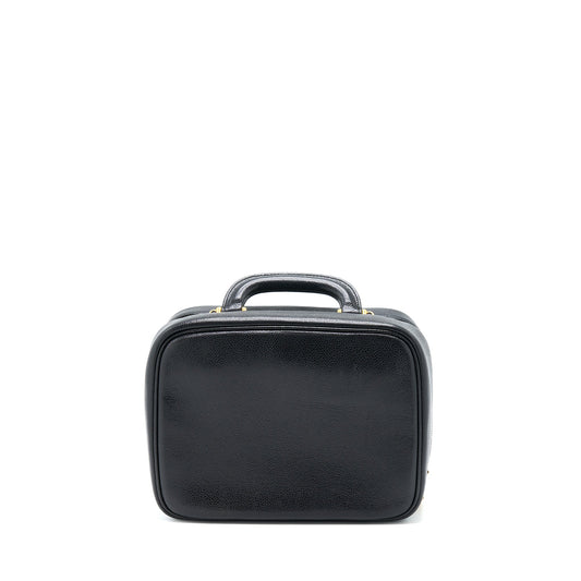 Chanel Vintage CC Logo Vanity Caviar Black