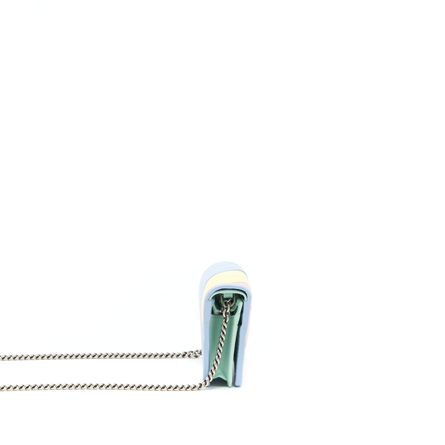 Gucci Pastel Marmont Cardholder on Chain SHW