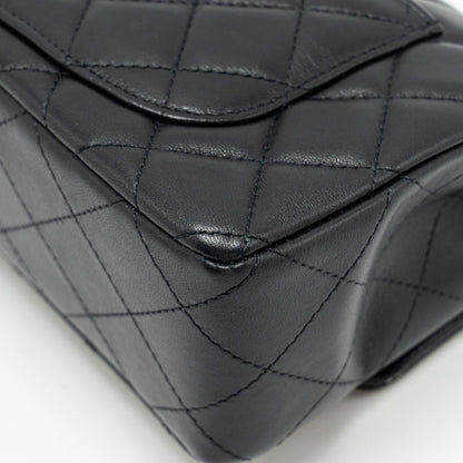 Chanel Mini Rectangular Flap Bag Lambskin Black L (Microchip)
