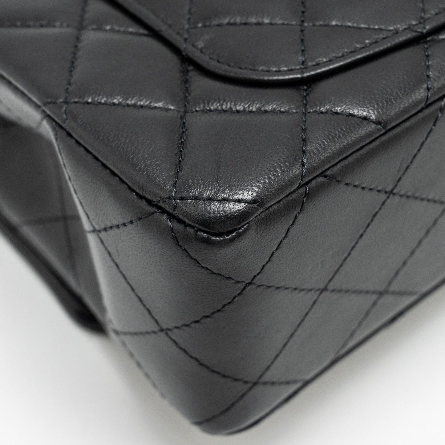 Chanel Mini Rectangular Flap Bag Lambskin Black L (Microchip)