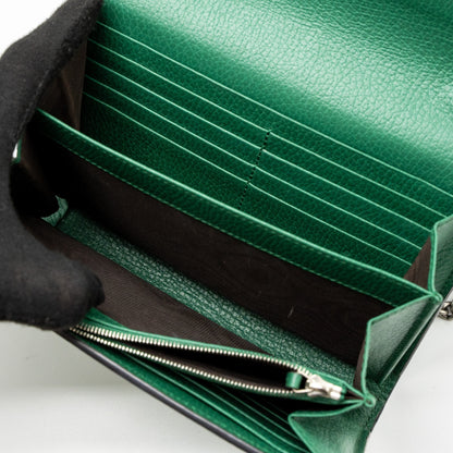 Gucci Dionysus Wallet On Chain Calfskin Green Multicolour Hardware