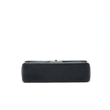 CHANEL CAVIER CLASSIC MAXI SINGLE FLAP BAG BLACK