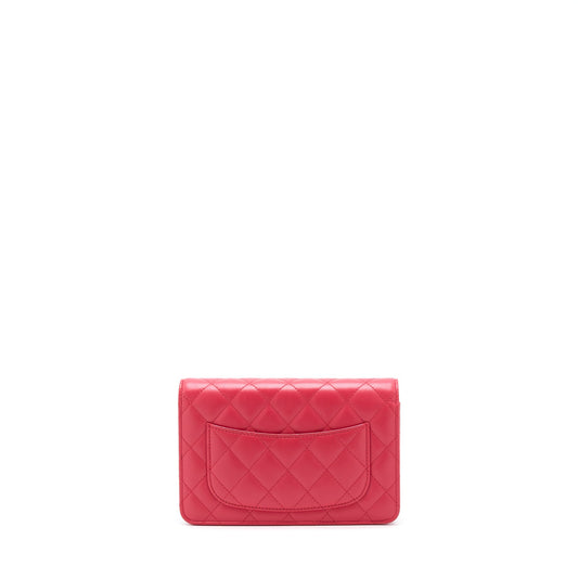 Chanel Classic Wallet On Chain Lambskin Red
