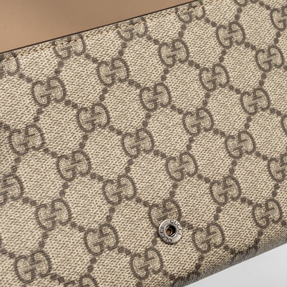 Gucci Dionysus Wallet On Chain GG Supreme Canvas SHW