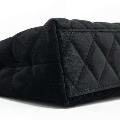 Chanel 24a Mini Shopping Tote/Mini Kelly Velvet Black  (microchip)
