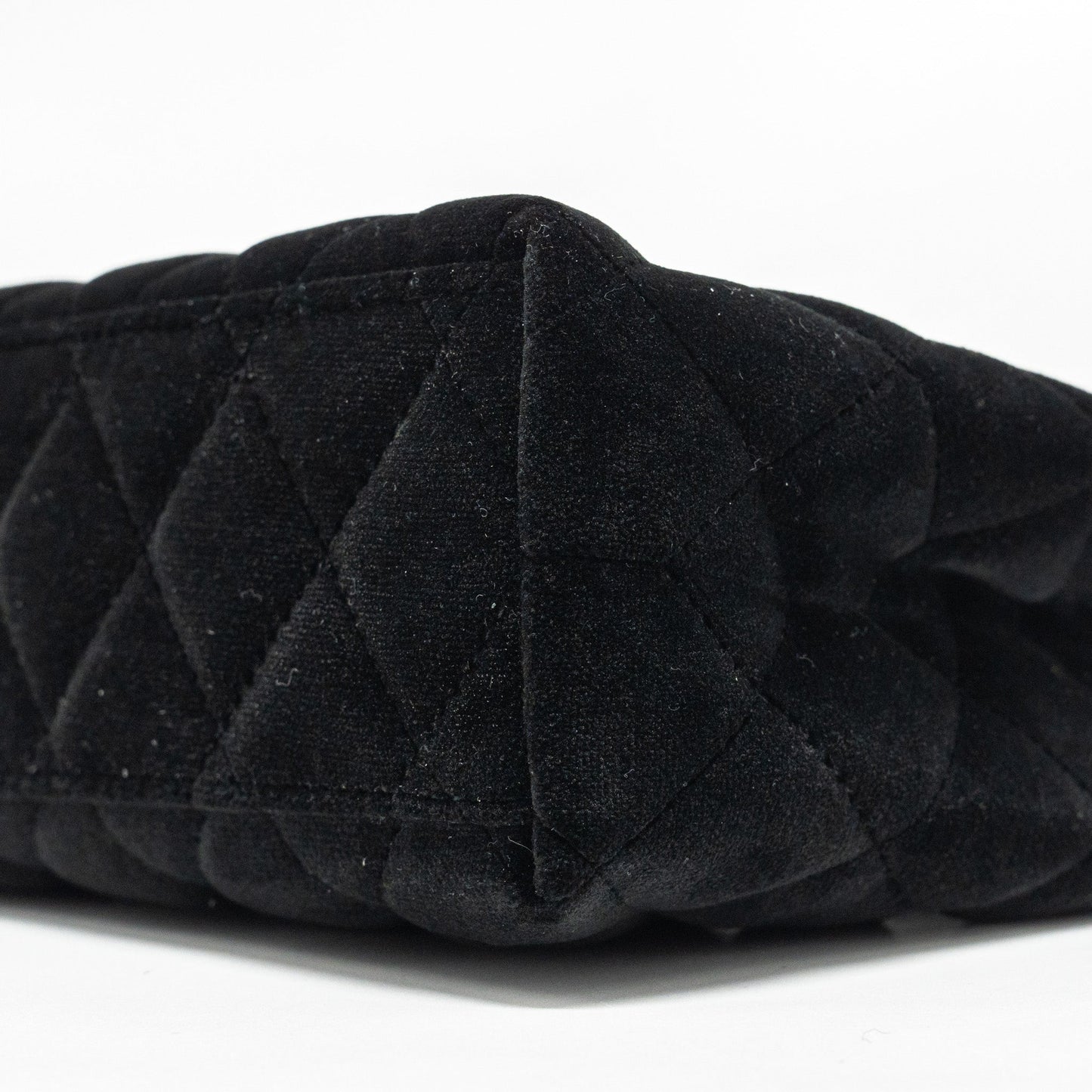 Chanel 24a Mini Shopping Tote/Mini Kelly Velvet Black  (microchip)