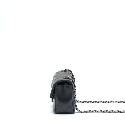Chanel Mini Rectangular Lambskin Black