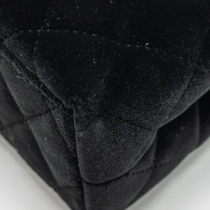 Chanel 24a Mini Shopping Tote/Mini Kelly Velvet Black  (microchip)