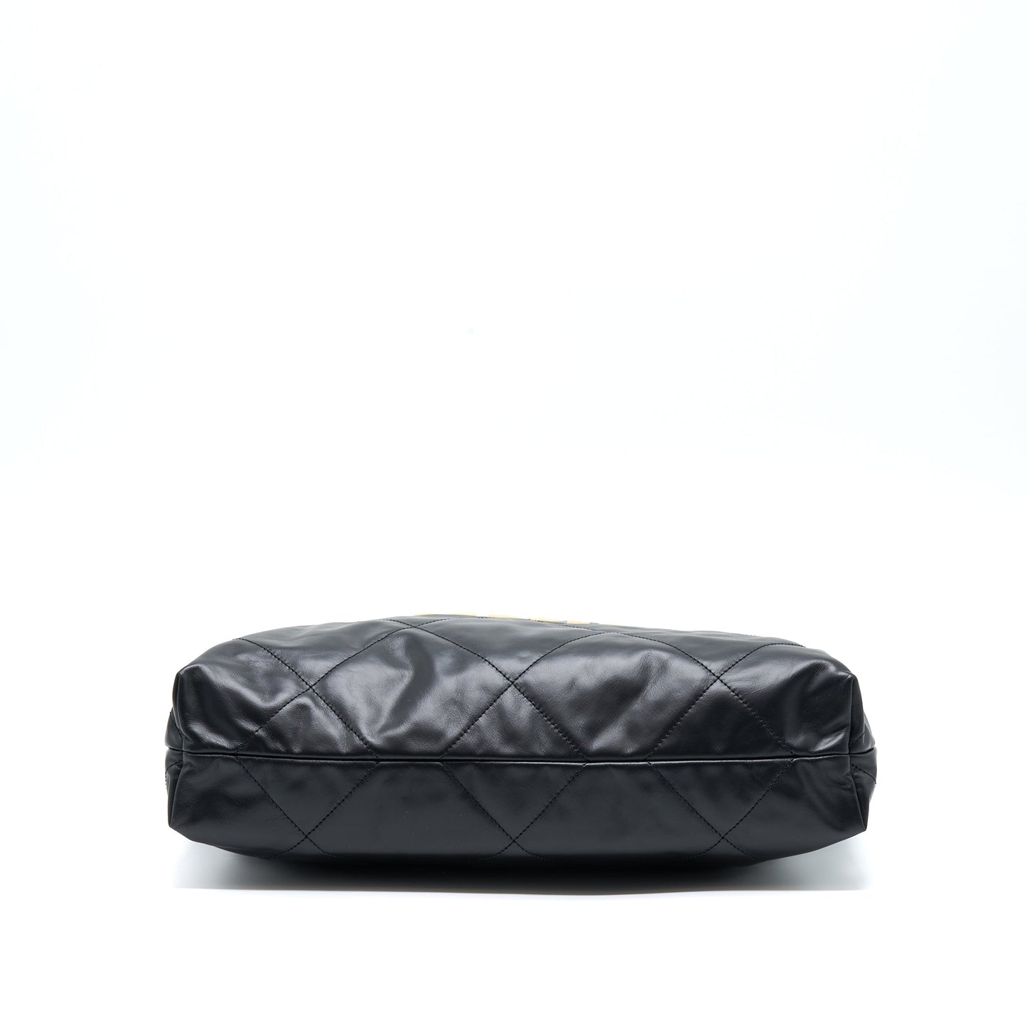 Chanel 22 Bag Medium Shiny Calfskin Black  (Microchip)