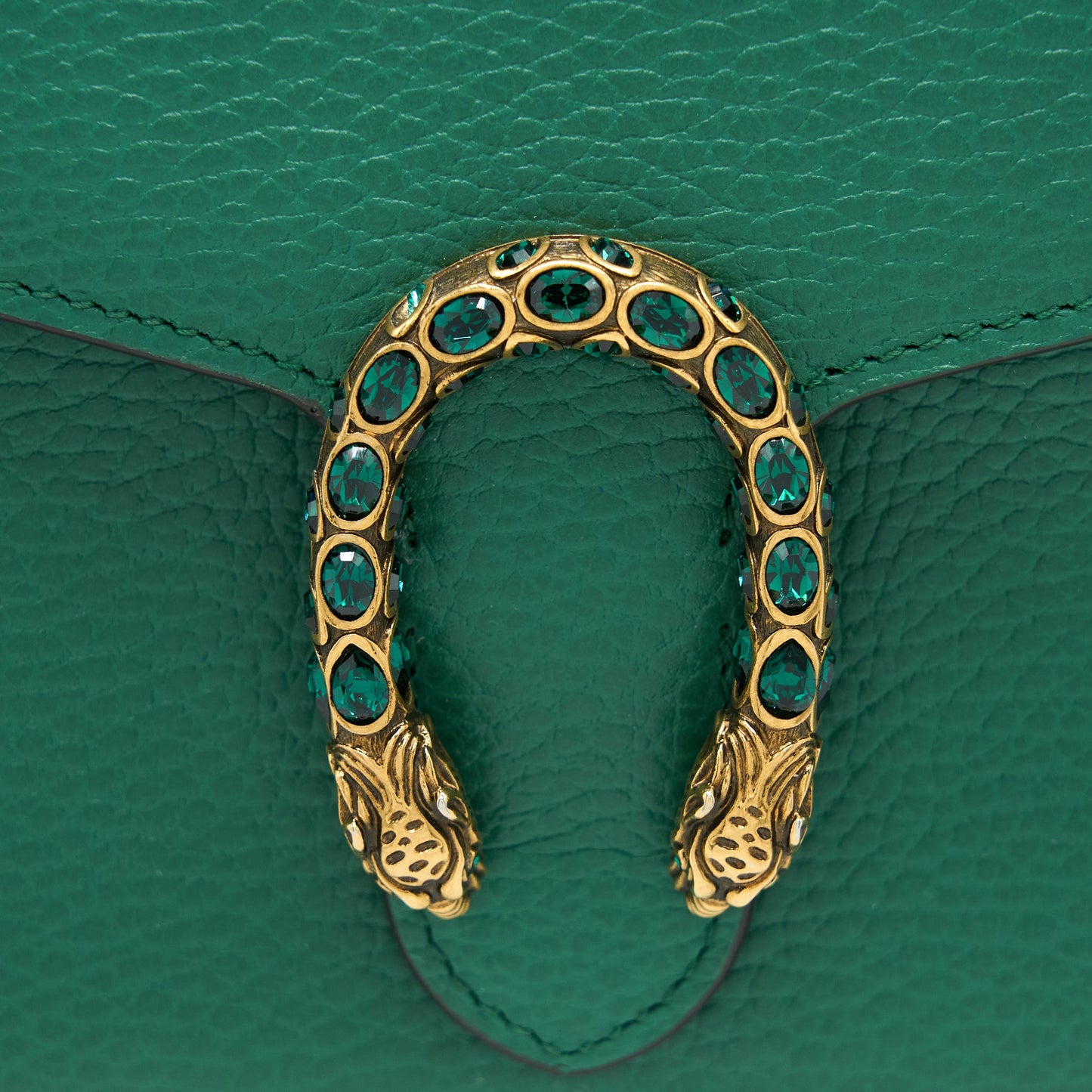 Gucci Dionysus Mini Chain Bag Calfskin Green Multicolour Hardware
