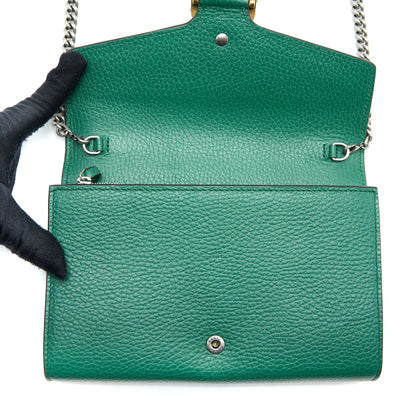 Gucci Dionysus Mini Chain Bag Calfskin Green Multicolour Hardware