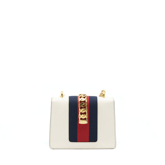 Gucci Mini Sylvie Chain Bag White