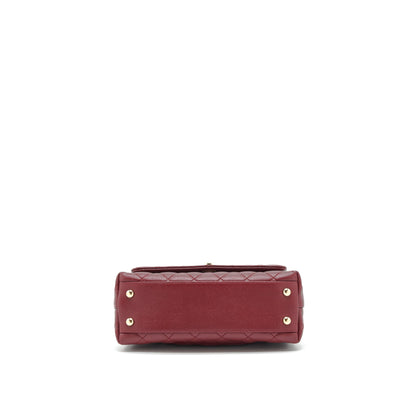 Chanel 21A Small Coco Handle Caviar NC635 Burgundy L