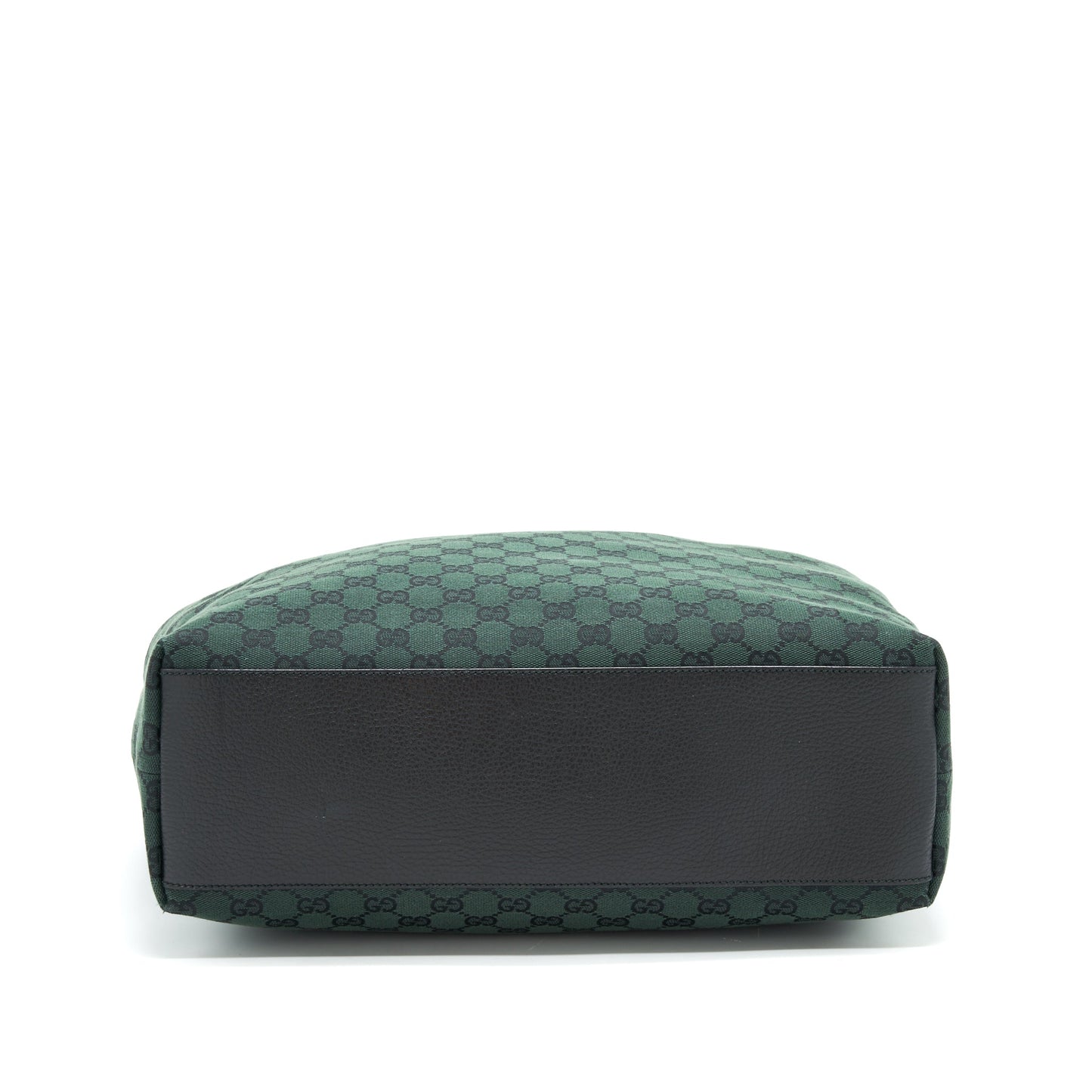 Gucci GG Canvas shopping Bag dark green / black