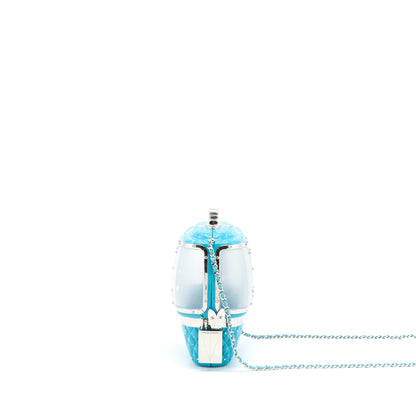 Chanel 19K Ski Gondola Evening Bag Light Blue
