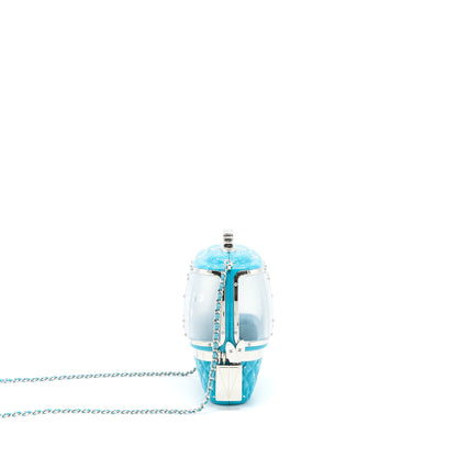 Chanel 19K Ski Gondola Evening Bag Light Blue