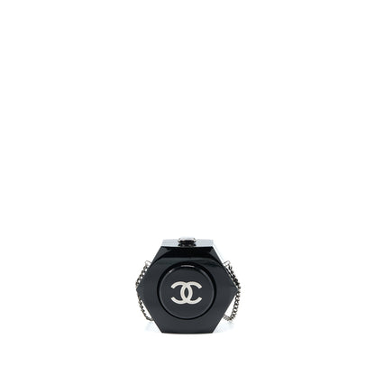 Chanel 18a CC Logo Evening Clutch Black