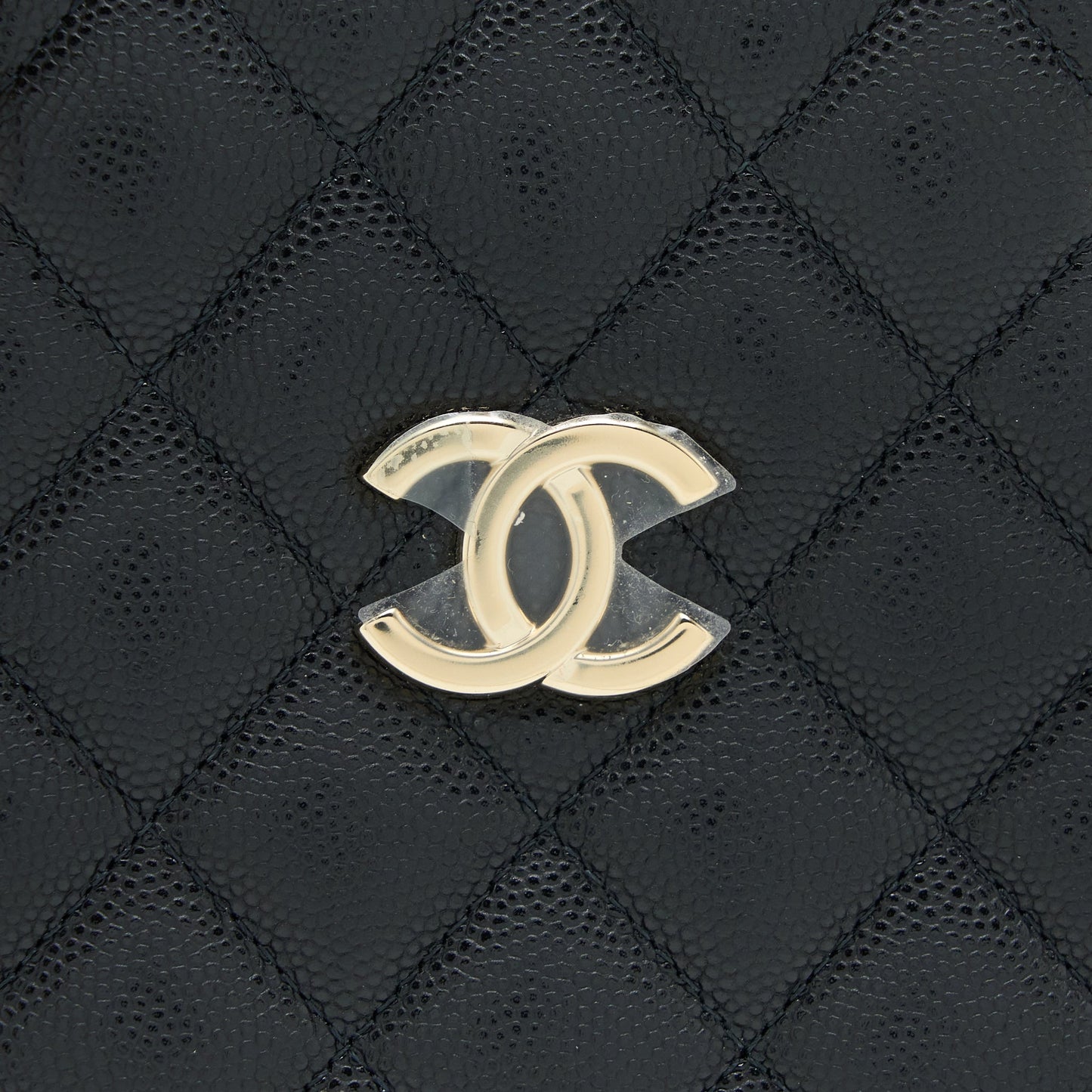 Chanel Mini Bucket Tote Bag Caviar Black L (Microchip)