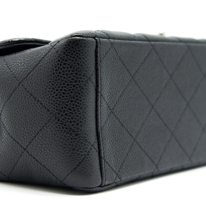 CHANEL CAVIER CLASSIC MAXI SINGLE FLAP BAG BLACK
