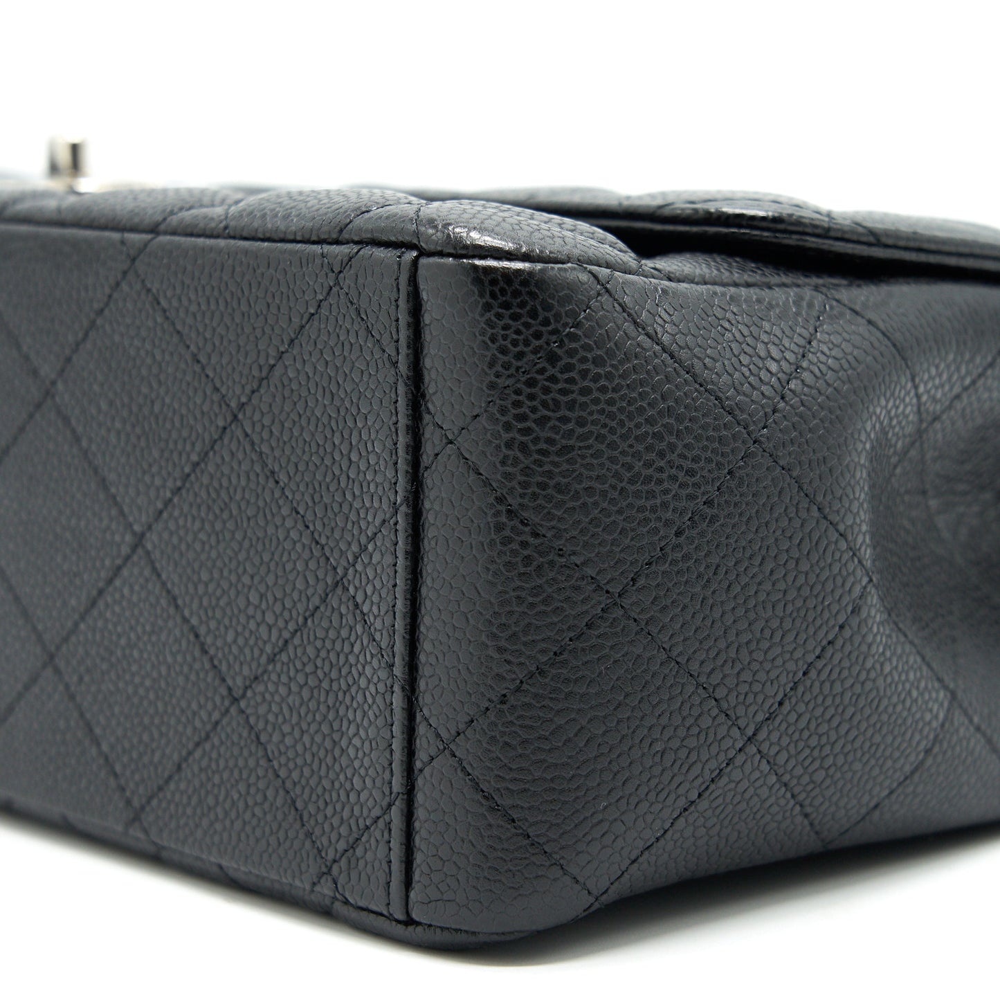 CHANEL CAVIER CLASSIC MAXI SINGLE FLAP BAG BLACK