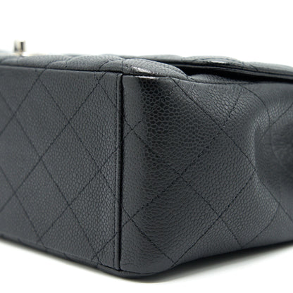 CHANEL CAVIER CLASSIC MAXI SINGLE FLAP BAG BLACK
