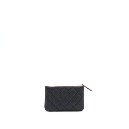 Chanel Mini Pouch Caviar Black L