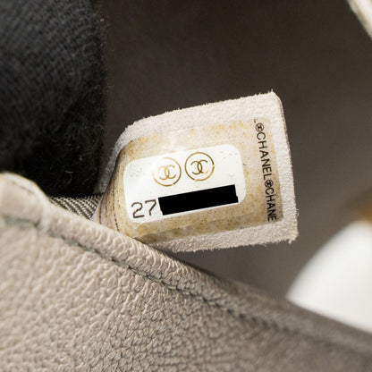 Chanel Small Boy Bag Caviar Light Grey