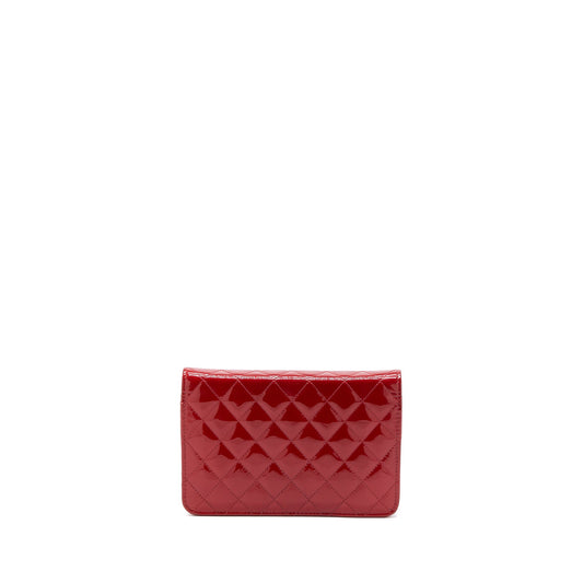 Chanel Wallet on Chain Patent Red