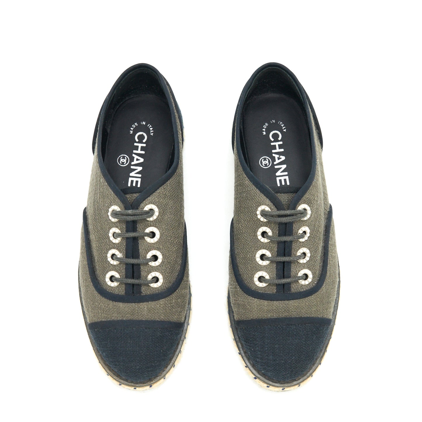 Chanel Size 36 Lace Up Shoes Fabric