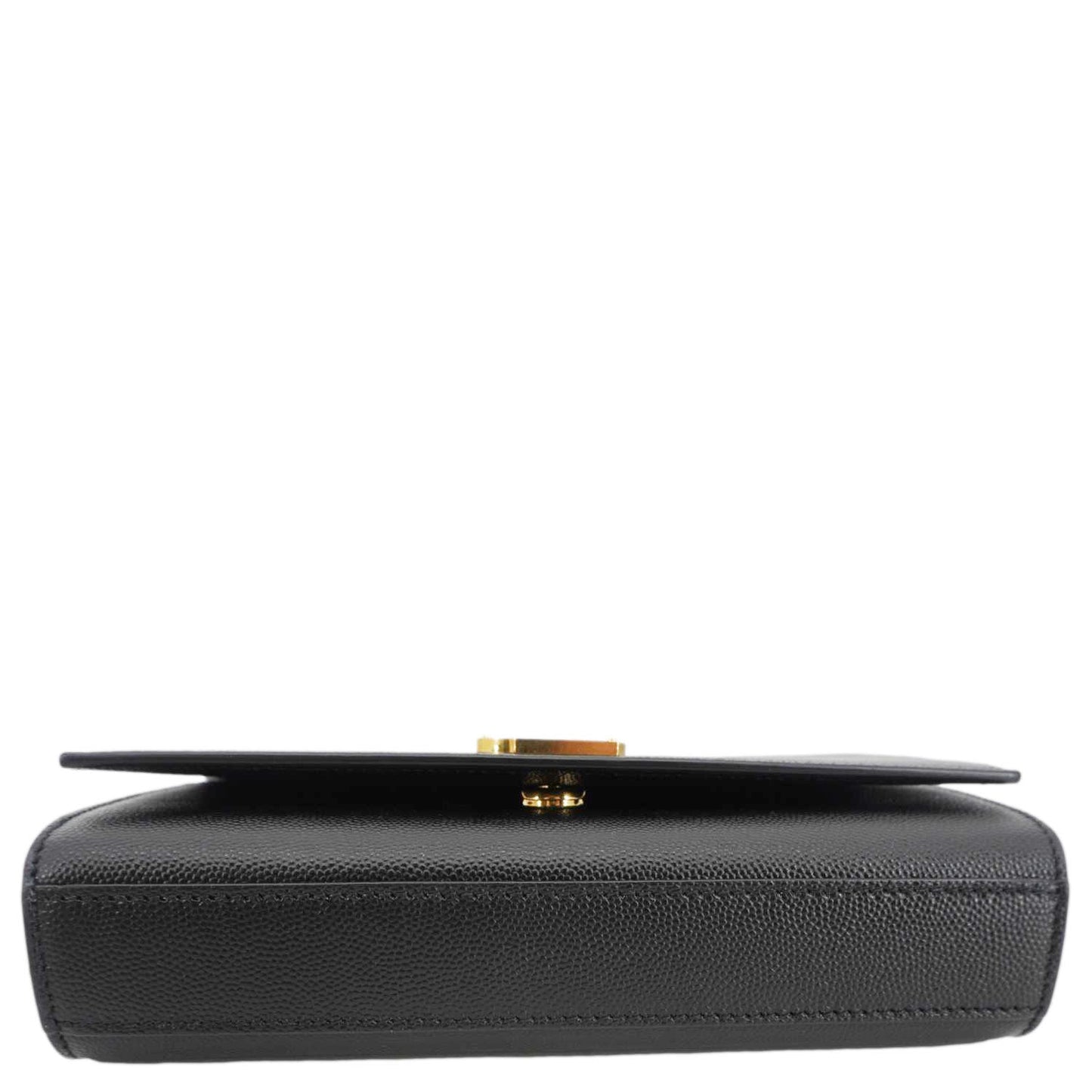 YVES SAINT LAURENT Kate Grain De Poudre Leather Chain Crossbody Bag Black