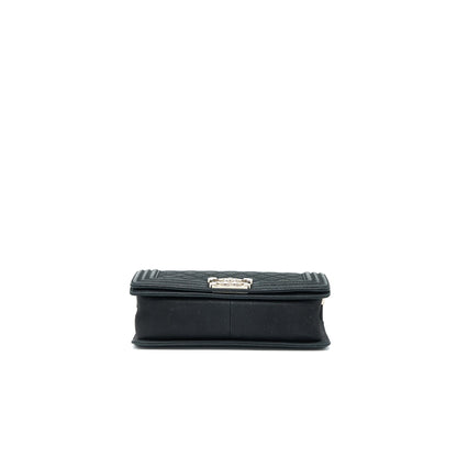 Chanel Medium Boy Bag Grained Calfskin Black