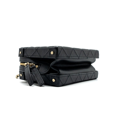 Chanel 22b Top Handle Small Vanity Case Calfskin Black (Microchip)