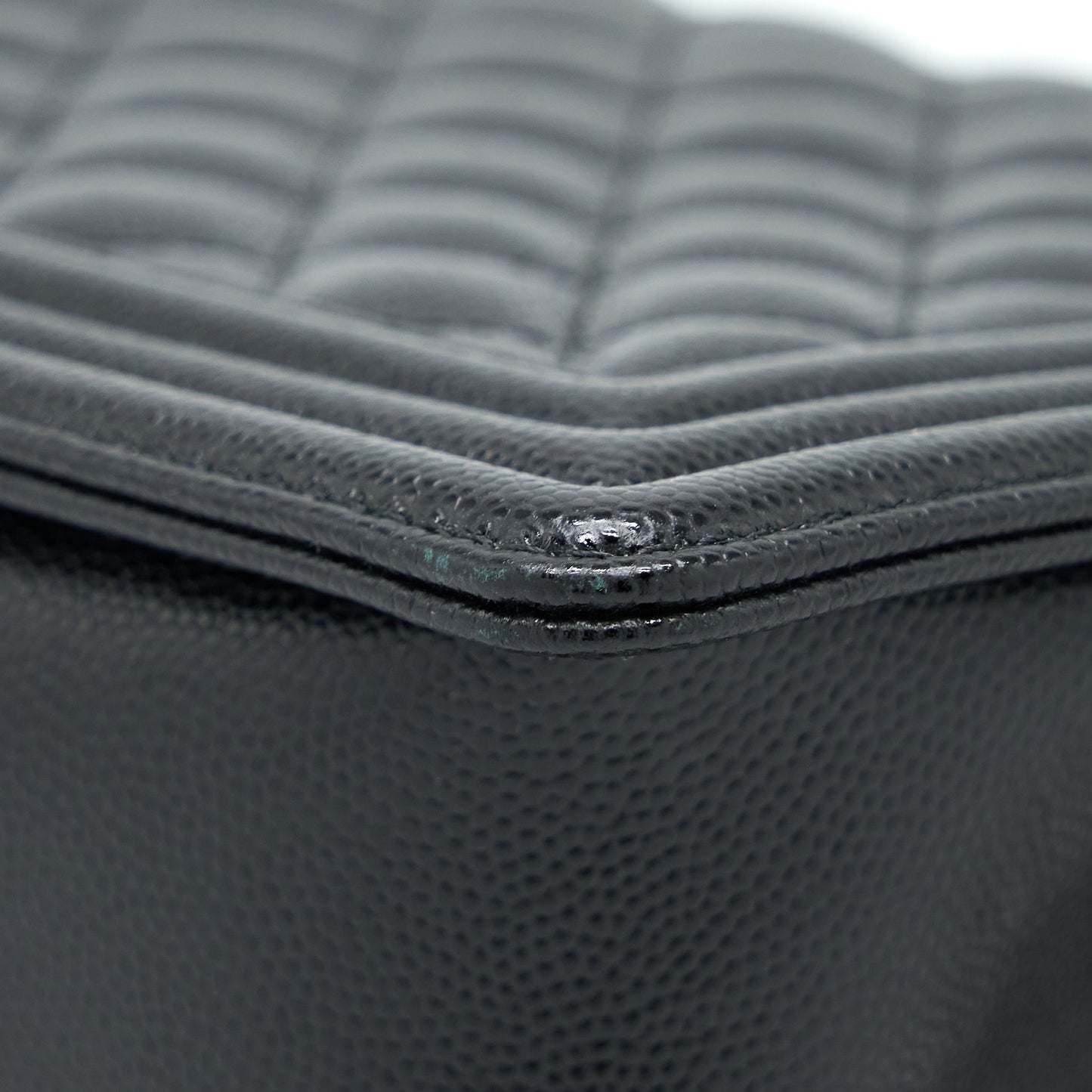 Chanel Boy Bag 28cm Caviar Black Brushed