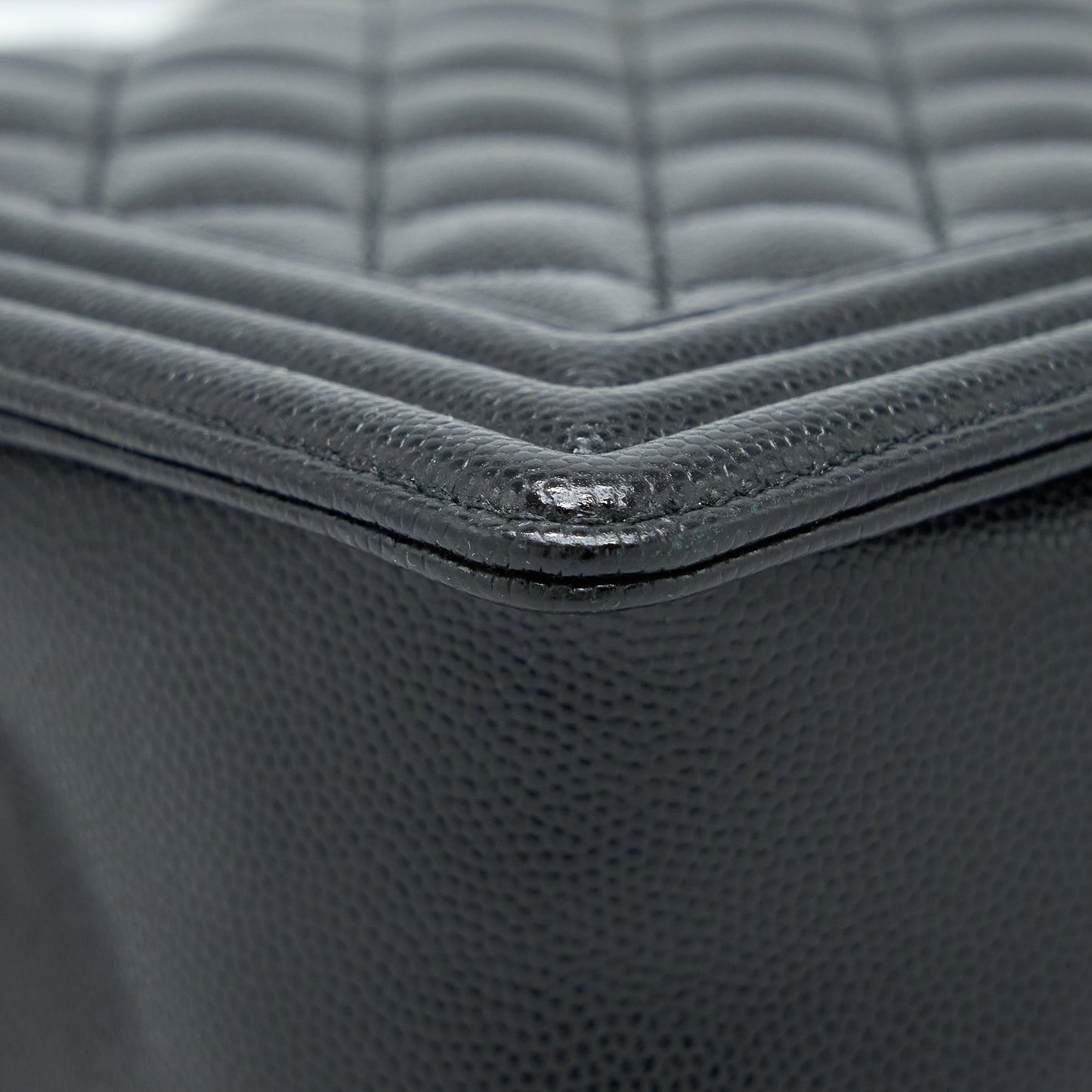 Chanel Boy Bag 28cm Caviar Black Brushed