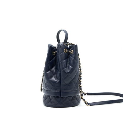 CHANEL BUCKET BAG IN Navy