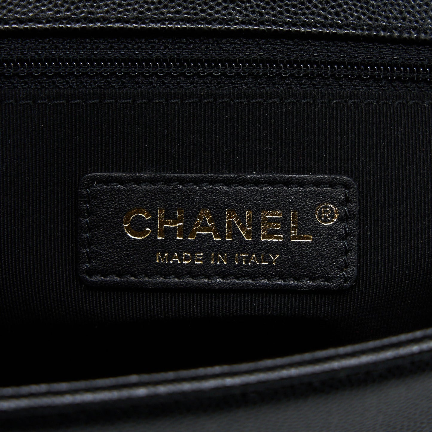 Chanel Boy Bag 28cm Caviar Black Brushed