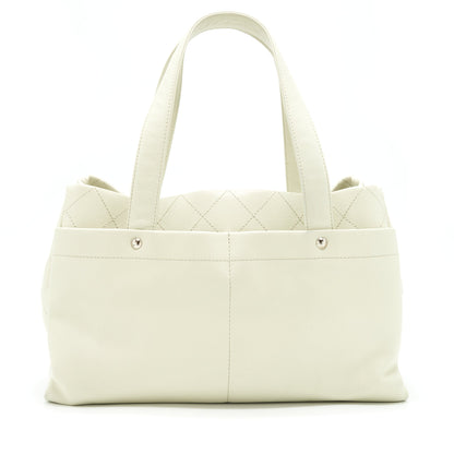 Chanel Large Shopping Tote Bag Caviar Ivory
