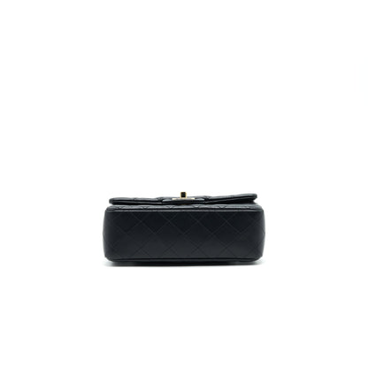 Chanel Mini Rectangular Flap Bag Black L LAMBSKIN