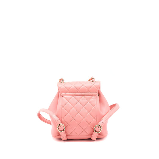 Chanel Duma Mini Backpack Lambskin Pink L(Microchip)