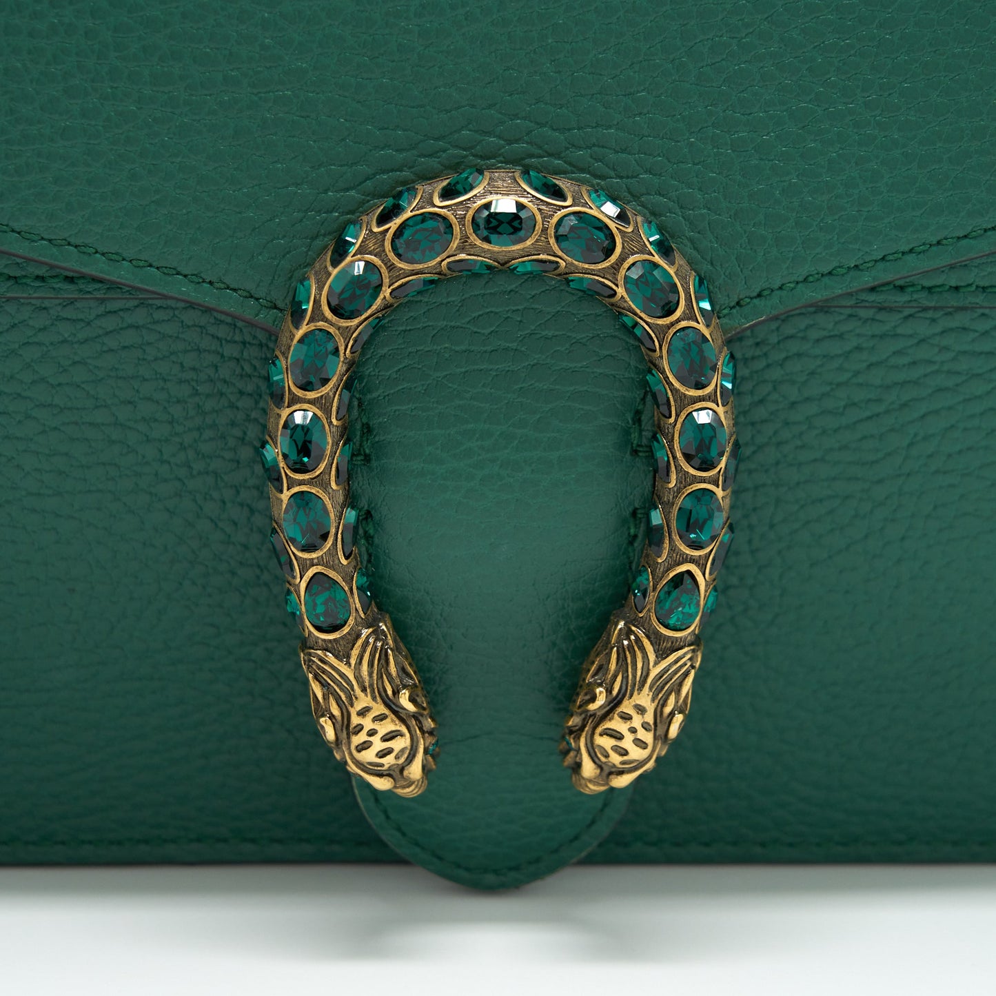 Gucci Dionysus Small Shoulder Bag Green With Multicolour Hardware