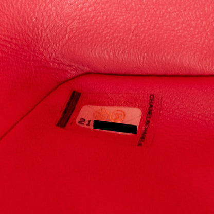 Chanel Mini Square Flap Bag Patent Pink