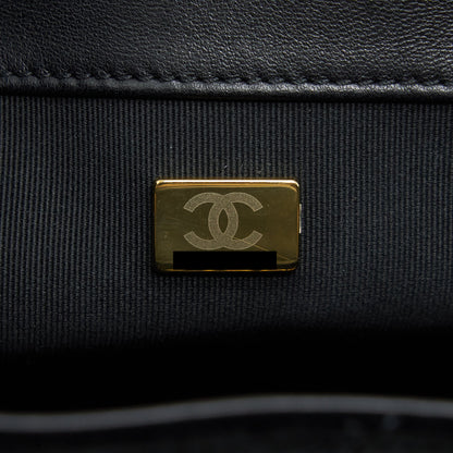 Chanel Bucket Bag Velvet Black
