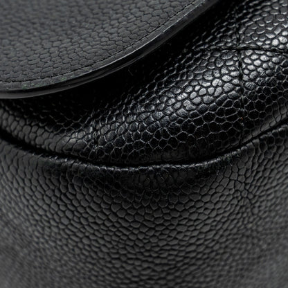 Chanel Large Top Handle Flap Bag Grained Calfskin Black