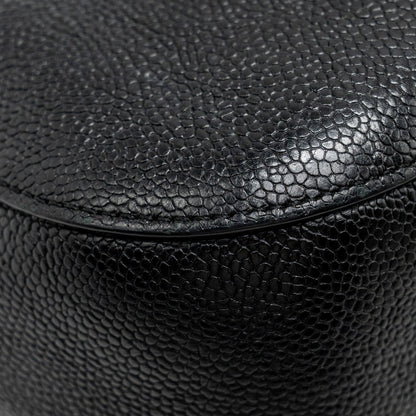 Chanel Large Top Handle Flap Bag Grained Calfskin Black